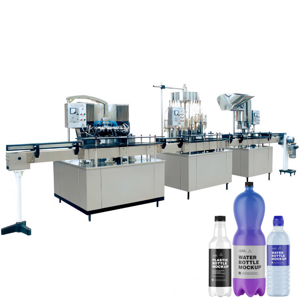 3in1 bottle water washing filling capping machine